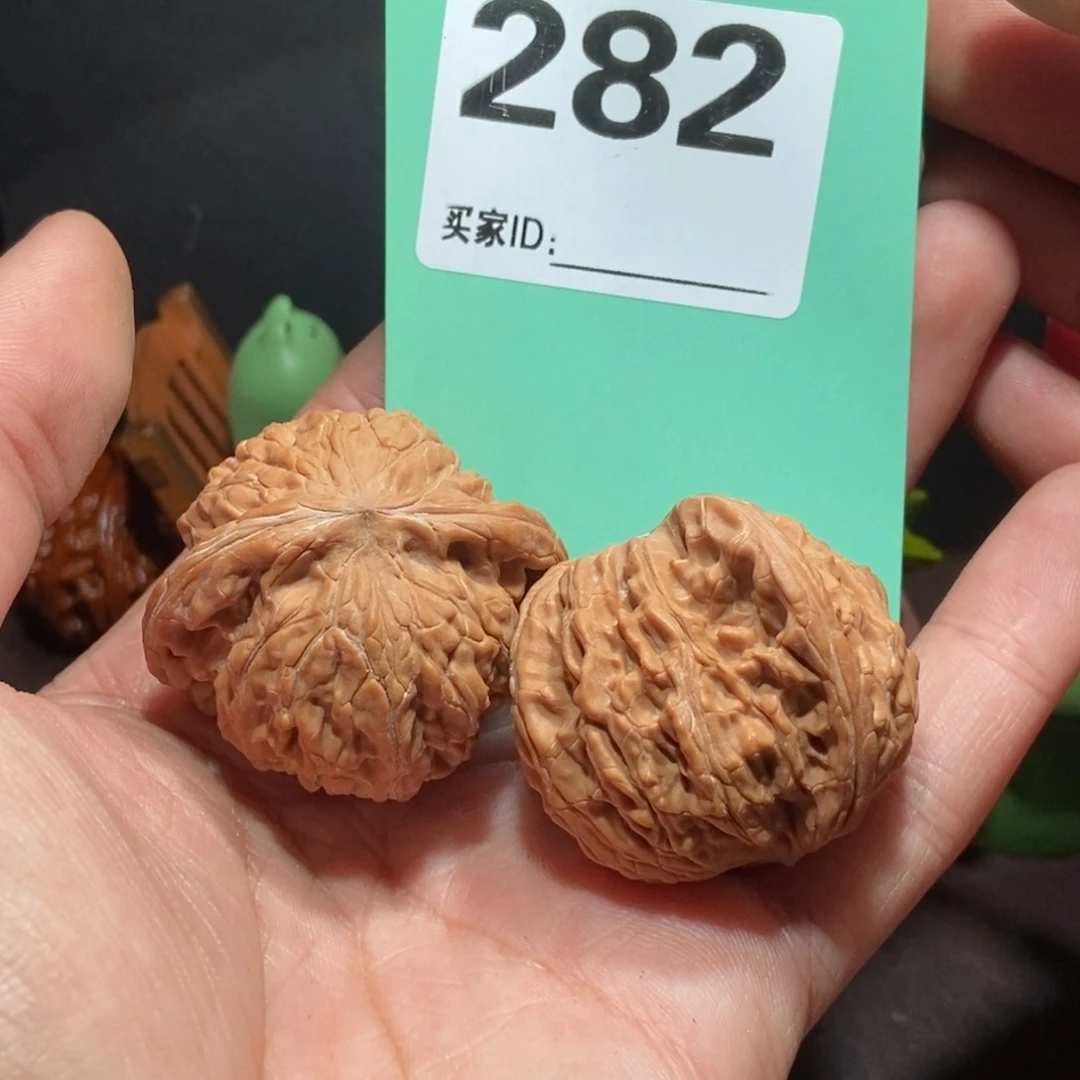 文玩核桃把件282磨盘