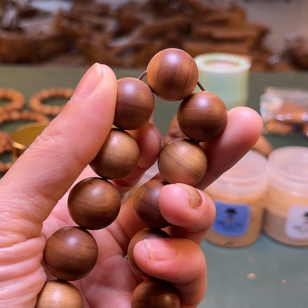 檀香木手串/手链O1.8横纹珠子 两个