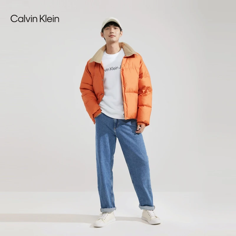 CK Jeans冬男女防水防寒面包服羽绒服J400372