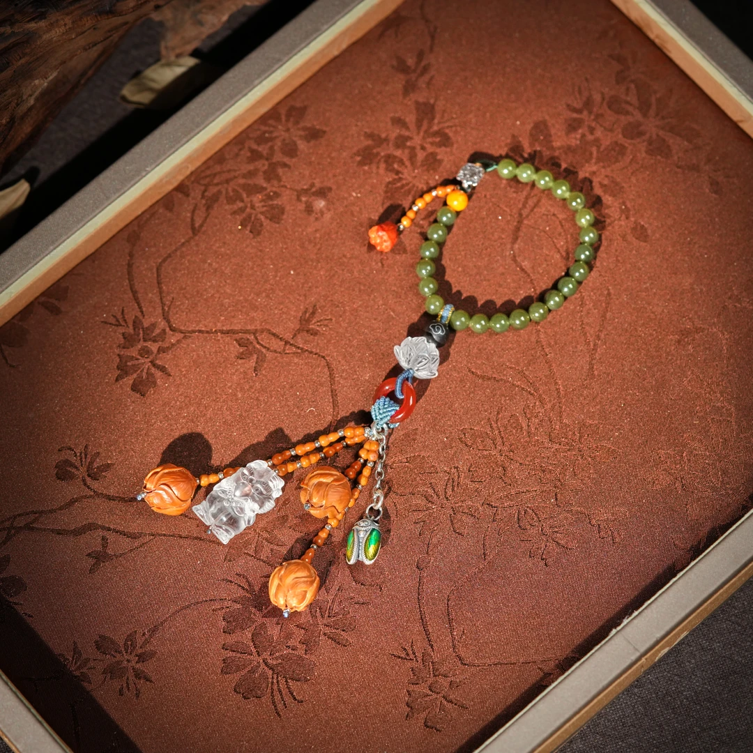 【左边婷姐】橄榄核挂件（J125）