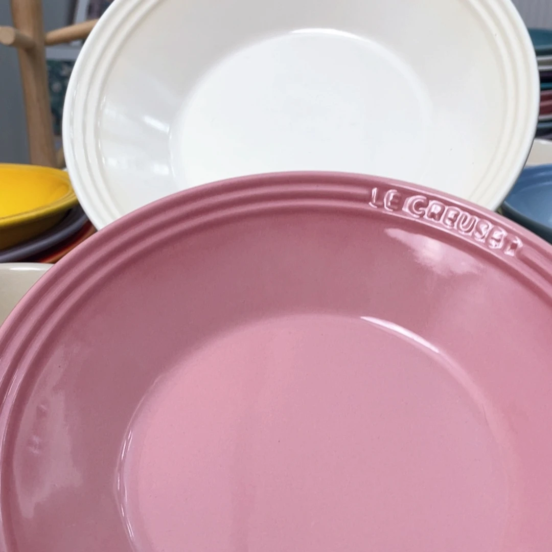 瓷片微瑕2个9英寸斗笠深盘