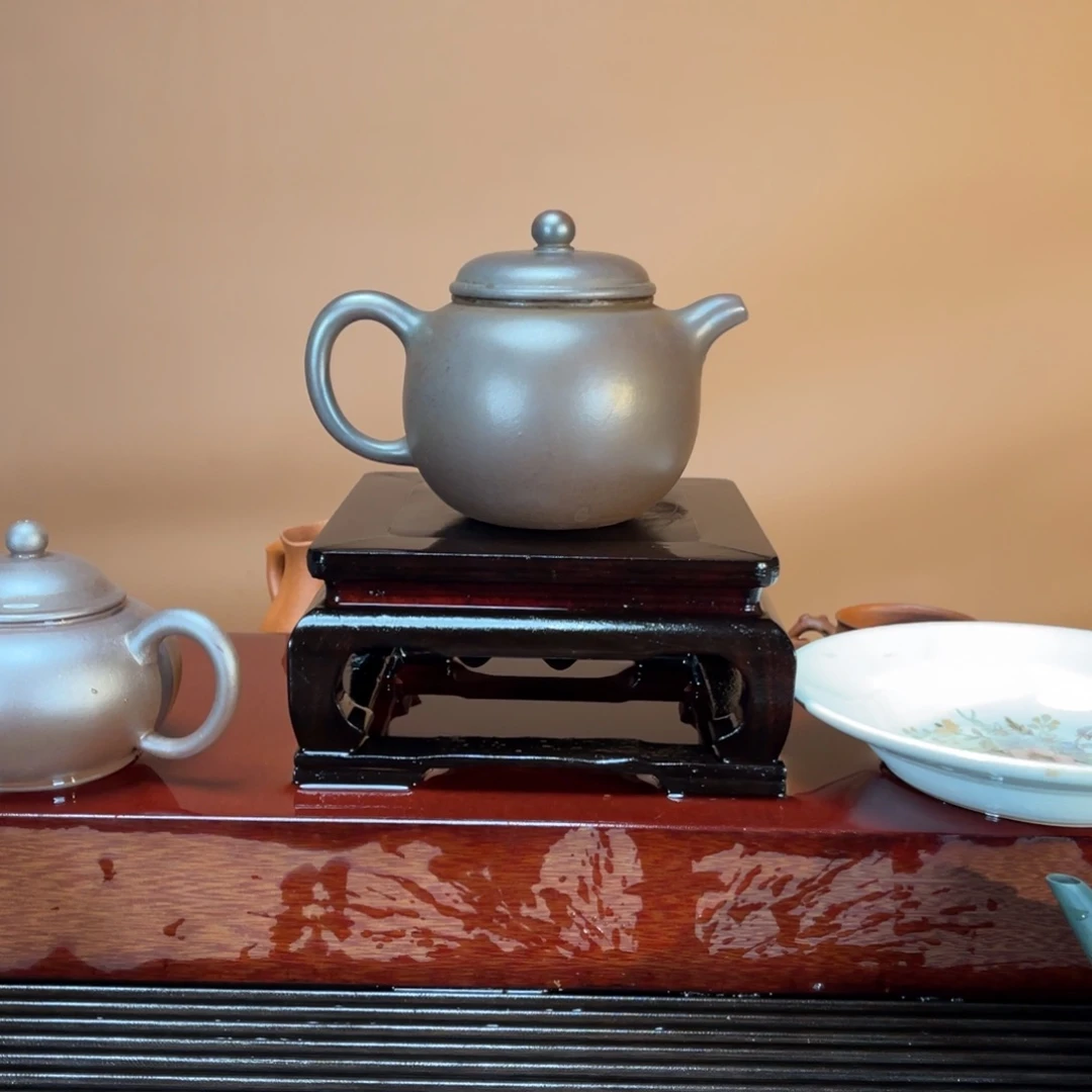 紫砂茶壶高端280cc天青紫泥袍尊