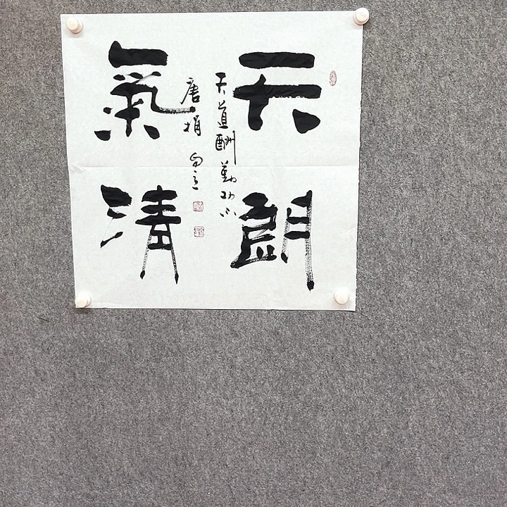 书法天朗气清书法作品
