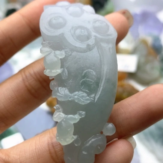 【闪购商品】定制翡翠未镶嵌莲蓬