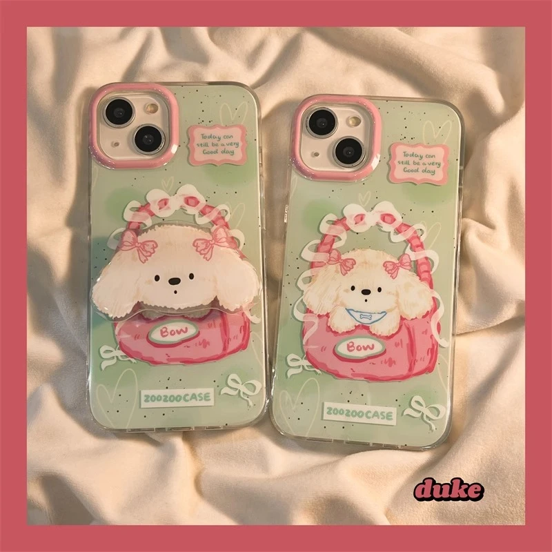 小狗包包苹果16手机壳vivox200华为iqooneo9小米opporeno13荣耀