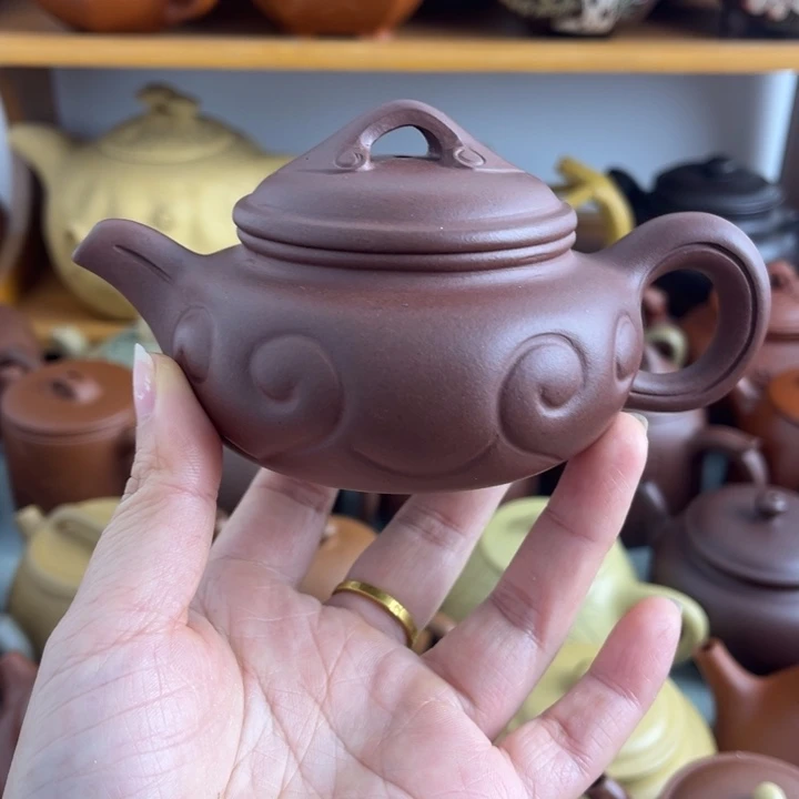 茶壶紫砂150cc紫泥