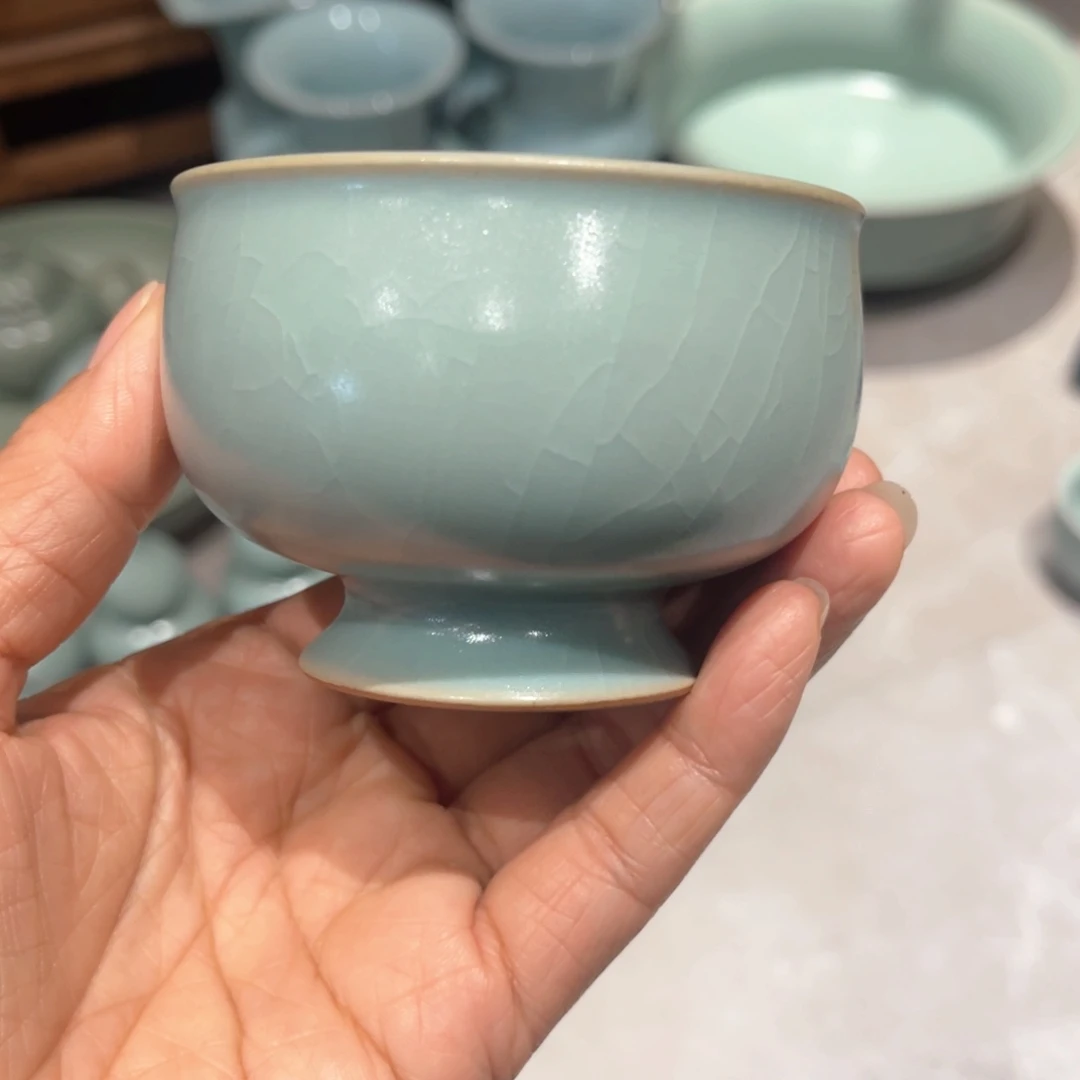 杯子瓷仿古微瑕杯子哈哈哈