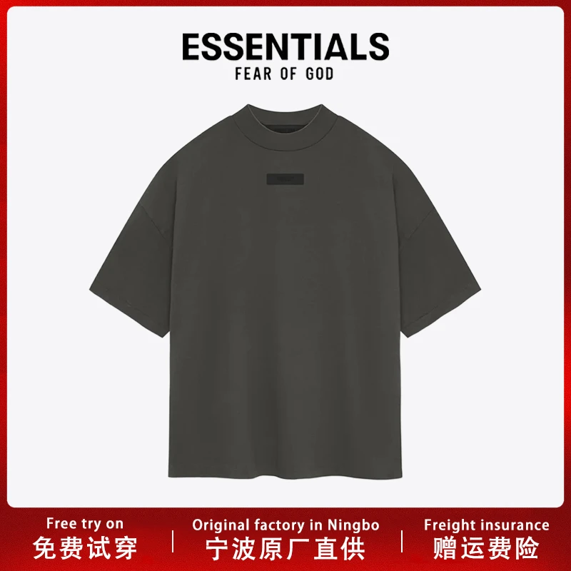 原厂直供ESSENTIALS宽松休闲短袖t恤FOG潮流百搭男女SS24款五分袖