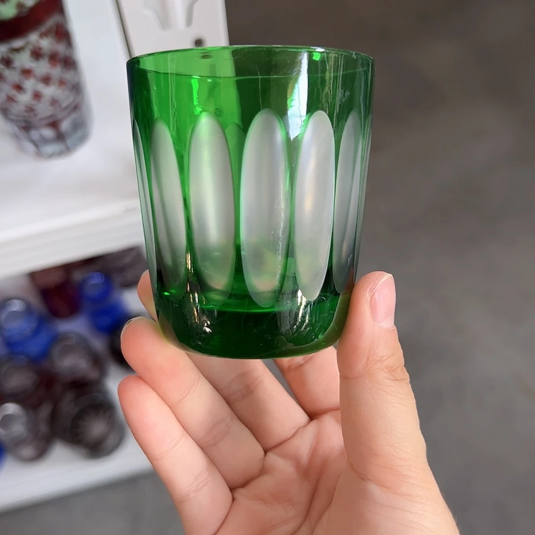 水晶玻璃高脚款微瑕一个