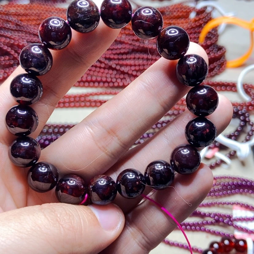 【闪购商品】未镶嵌手链石榴石11毫米