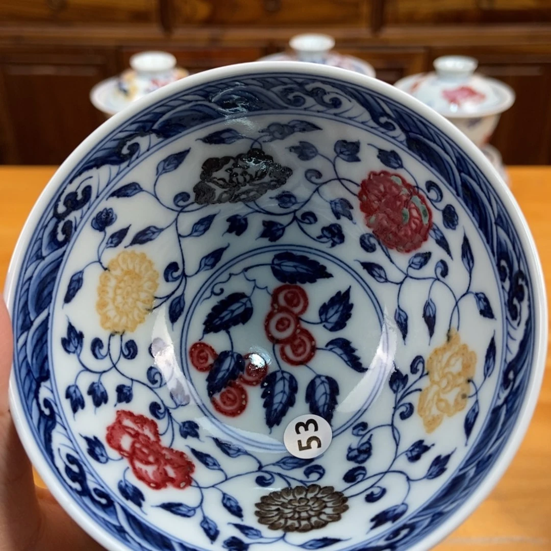 手绘现代茶具非古董