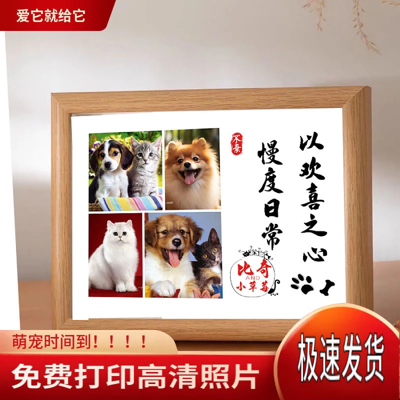 宠物纪念相框创意定制照片摆台个性设计