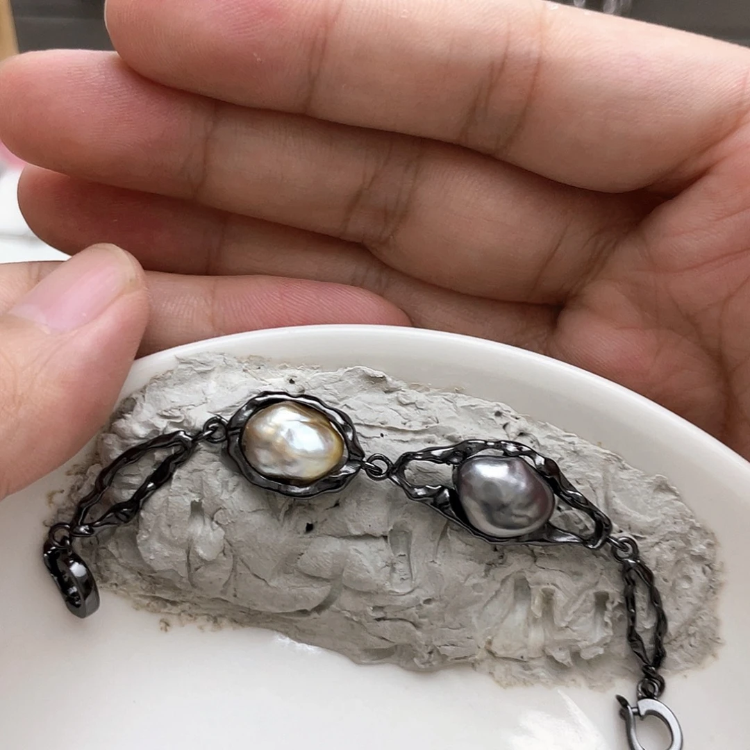 一***界颈饰银S925镶嵌海水珍珠
