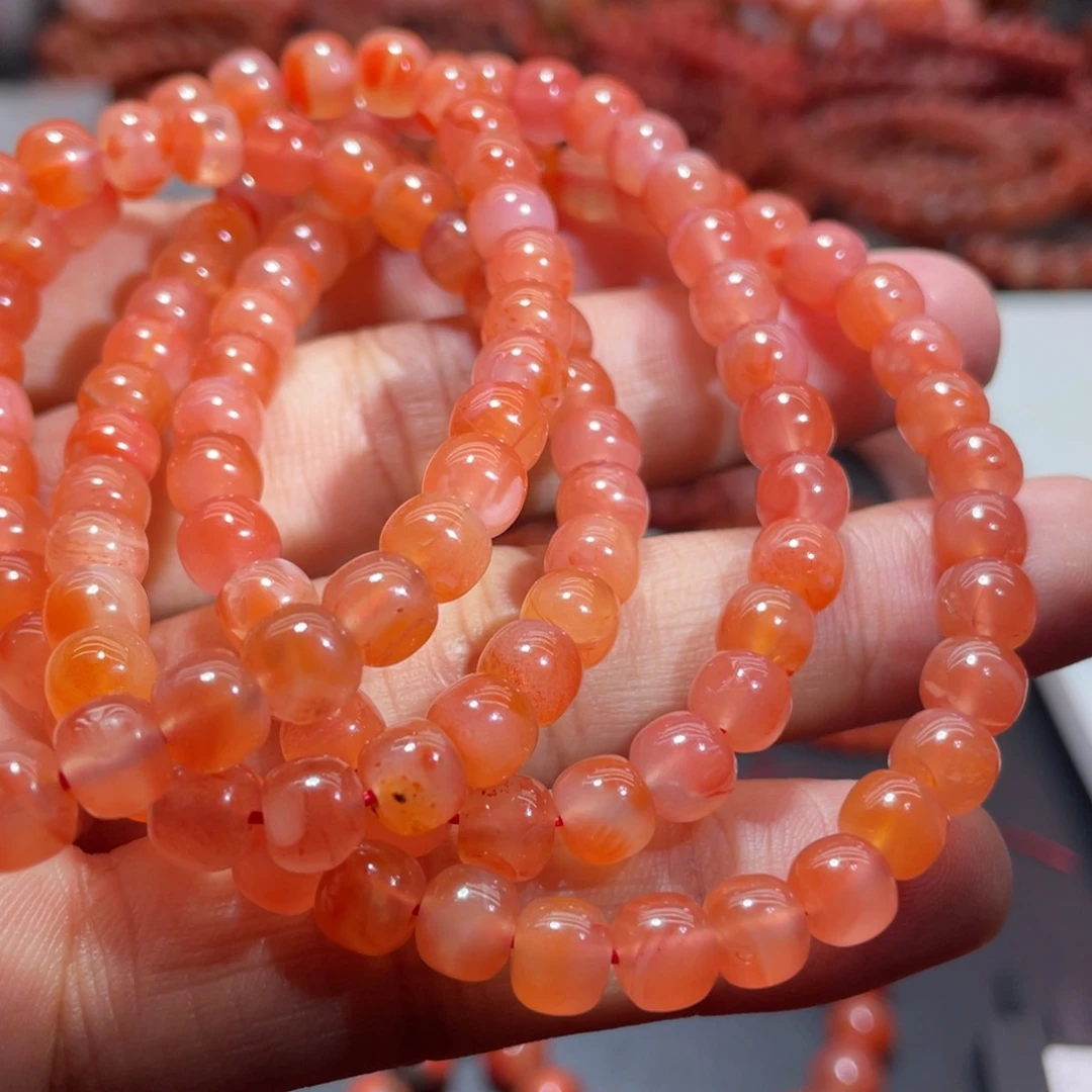 南红玛瑙手链未镶嵌