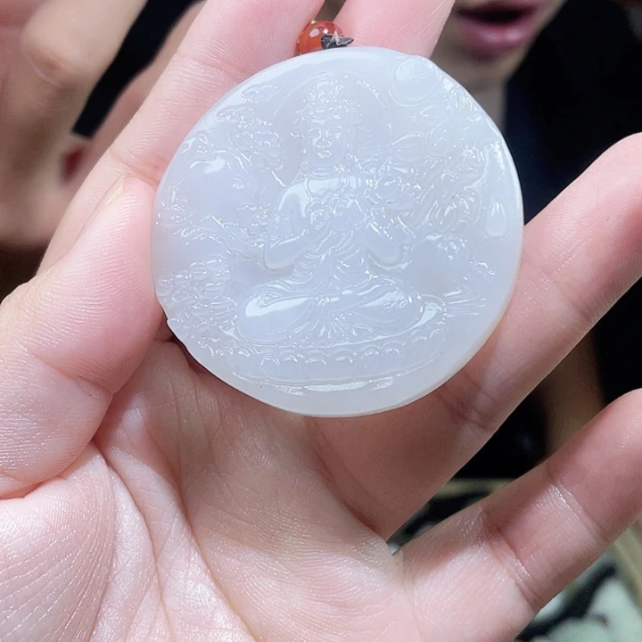 和田玉未镶嵌颈饰多样性发货发一件