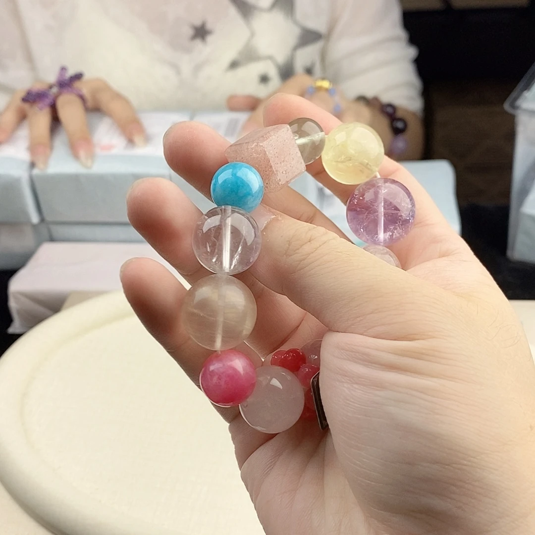 手链银S925镀金镶嵌水晶
