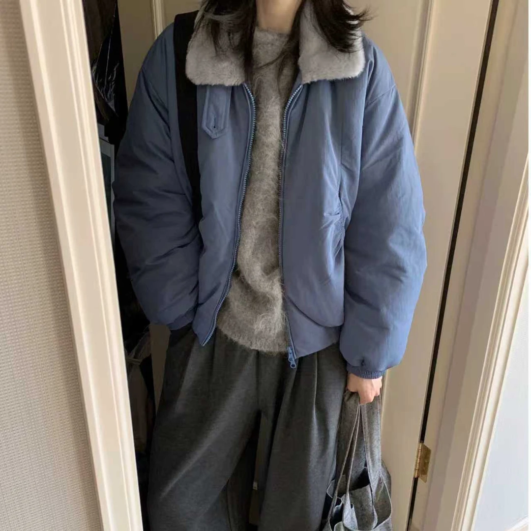 棉服2025冬季女新款韩版宽松小个子保暖面包服棉衣加厚棉袄外套潮