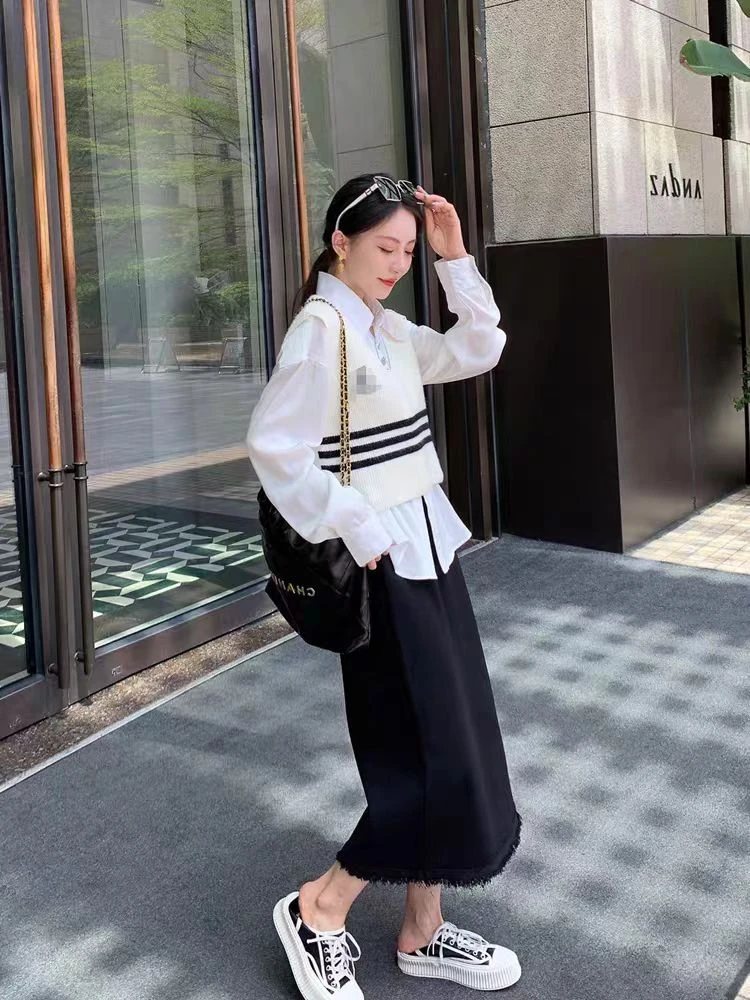 高腰显瘦气质流苏半身裙女新款a字中长款半裙11870（C9-7）