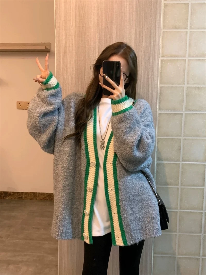 230-300【直播间实时过款贴码】可爱慵懒百搭开衫毛衣