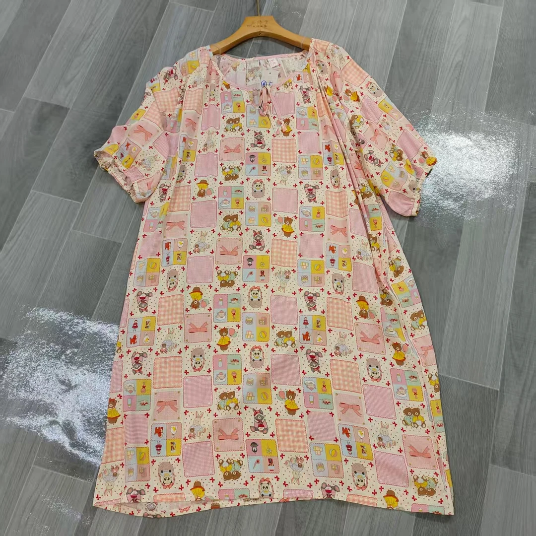 舒适 纯棉 家居裙8001