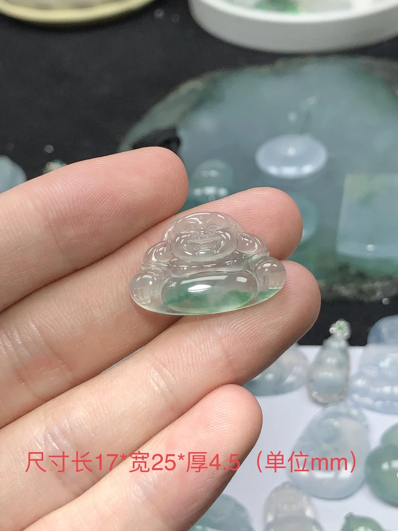 缅甸纯天然A货翡翠佛公