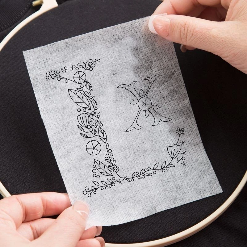 觅思织艺免画图小字母姓氏水溶布手工刺绣材料diy送男友新手福音