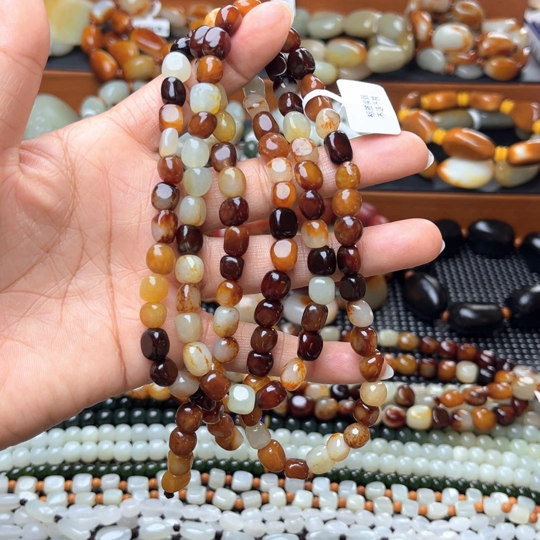 和田玉未镶嵌手链