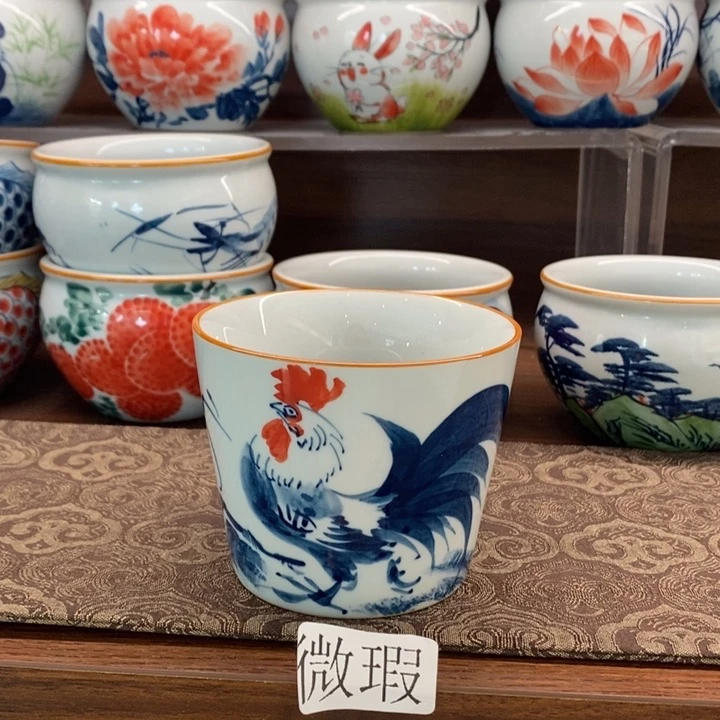 釉下老陶泥手工绘制