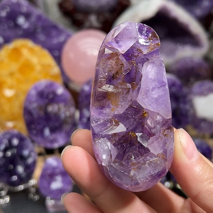 紫晶珠宝半成品未镶嵌