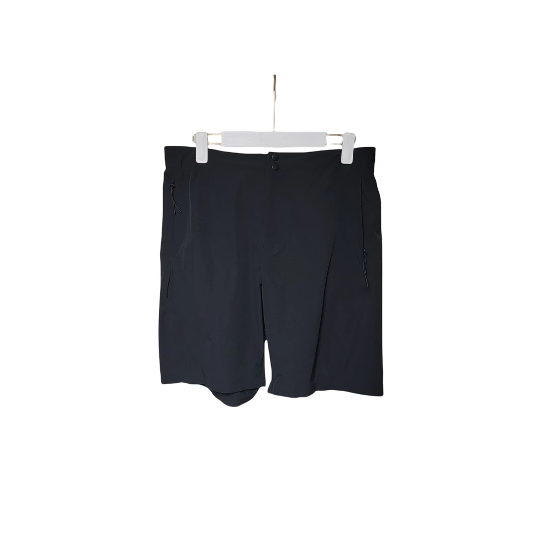 迪系夏季中性门襟2粒扣4色速干薄款运动休闲短裤ATHLETIC