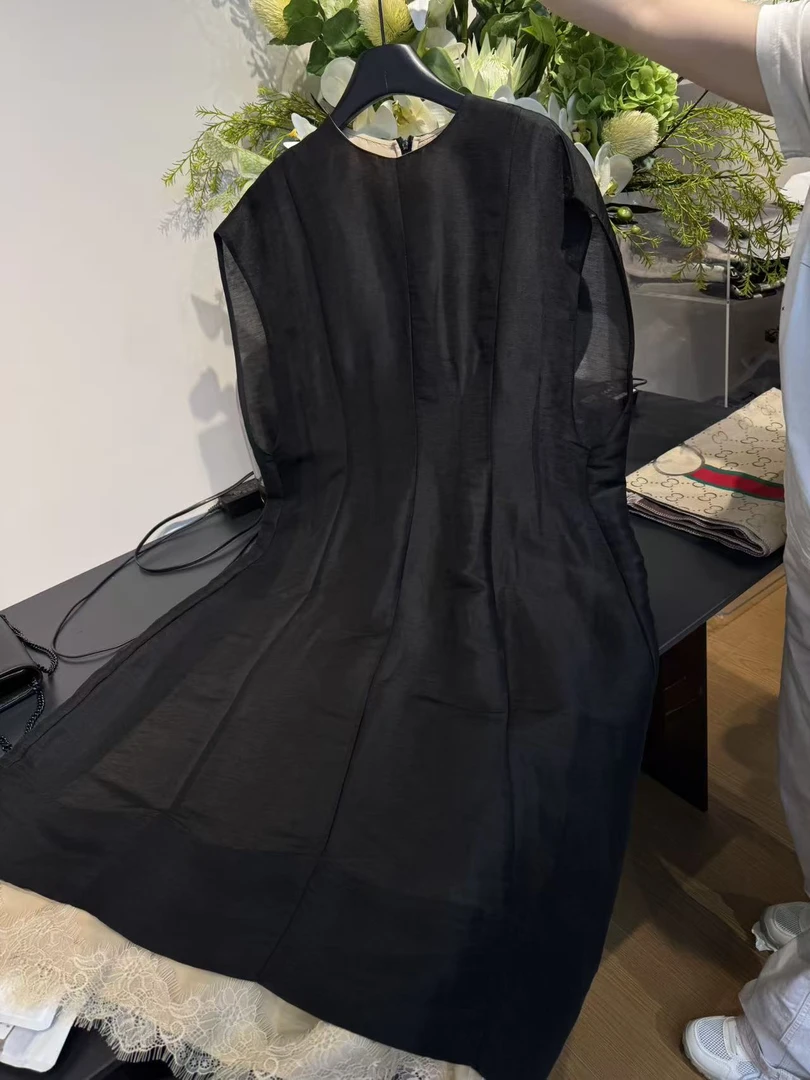 TANTAN 百搭显瘦气质宽松假两件连衣裙2727