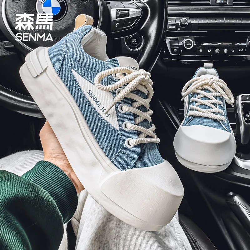 森马干净感痞帅男鞋秋季爆款厚底隐形增高小白鞋轻奢高级感板鞋男