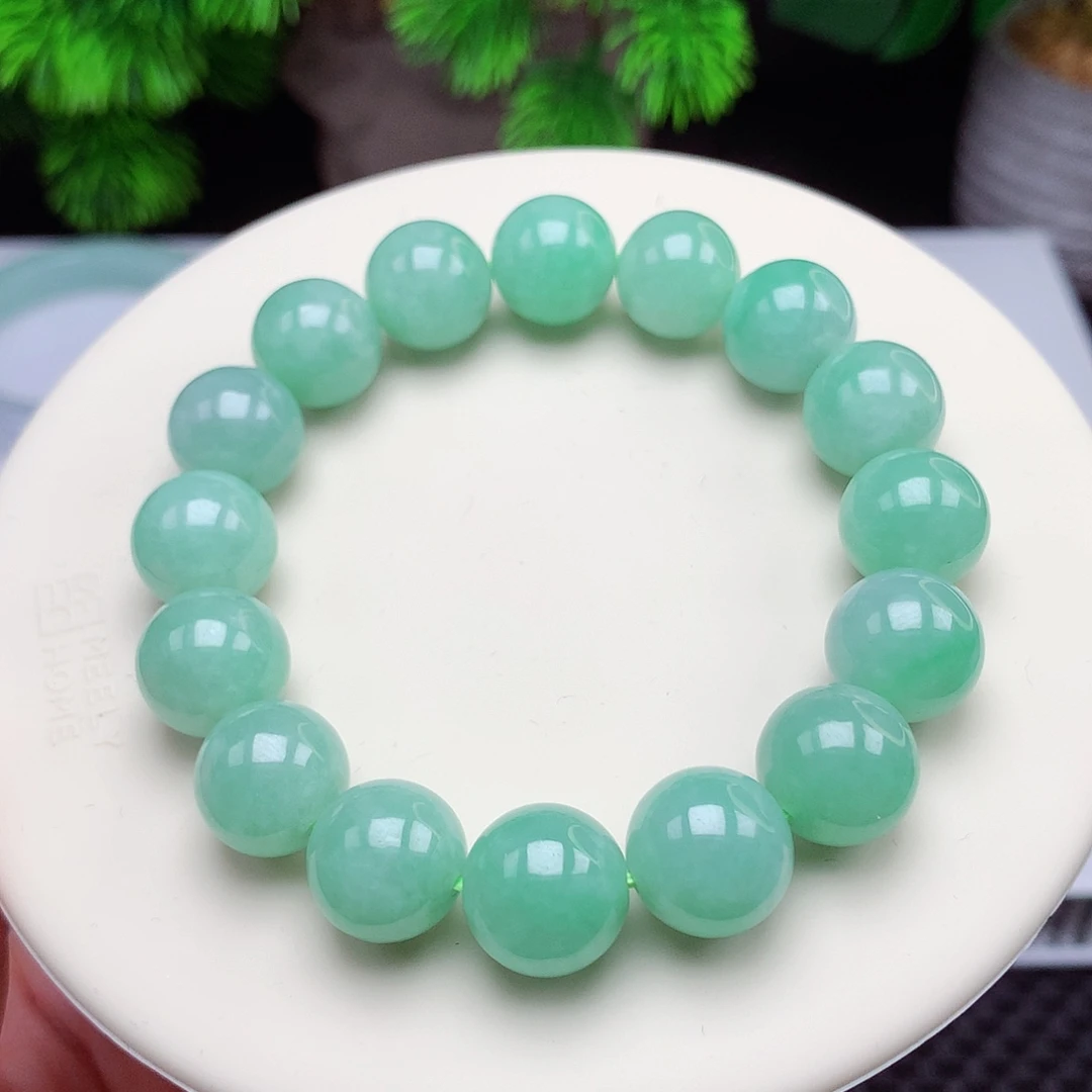 翡翠未镶嵌手链12.9mm