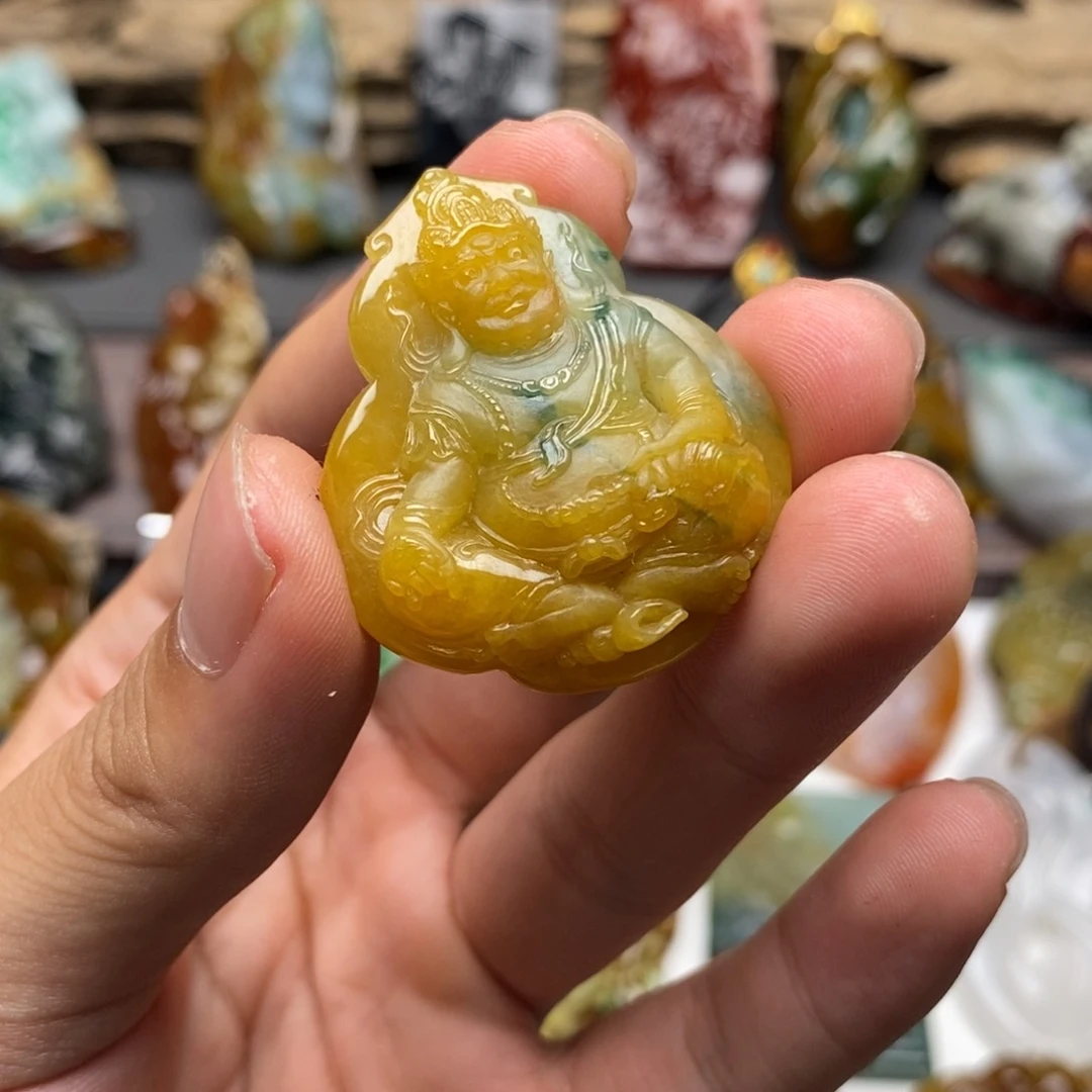 未镶嵌挂件翡翠老*一