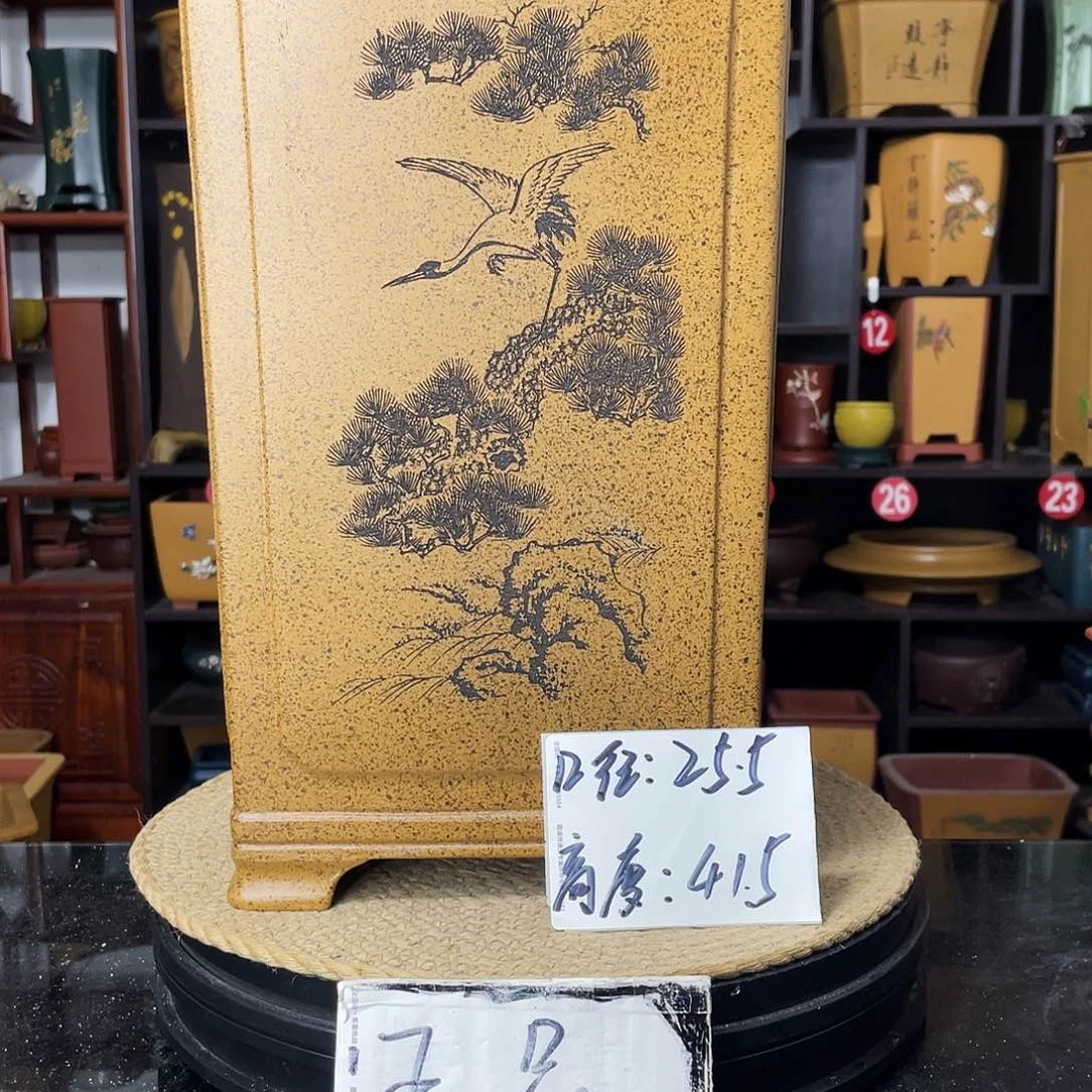 紫砂D-婉秋紫砂花盆