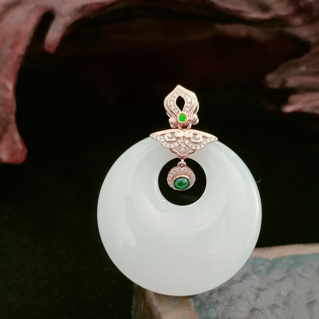 和田玉白玉吊坠【5748W】