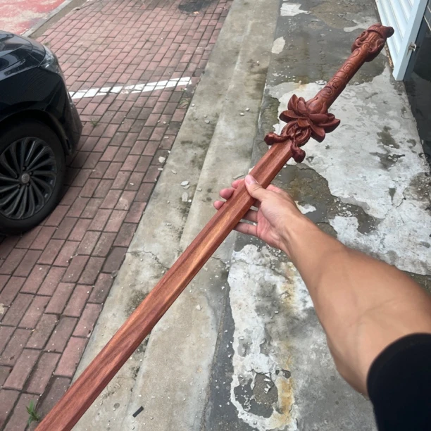 少年歌行百里东君不染尘紫心苏木浮雕工艺玩具道具