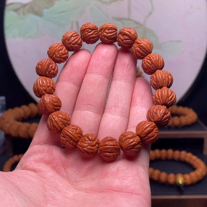 桃核手串14红魔爆肚手串