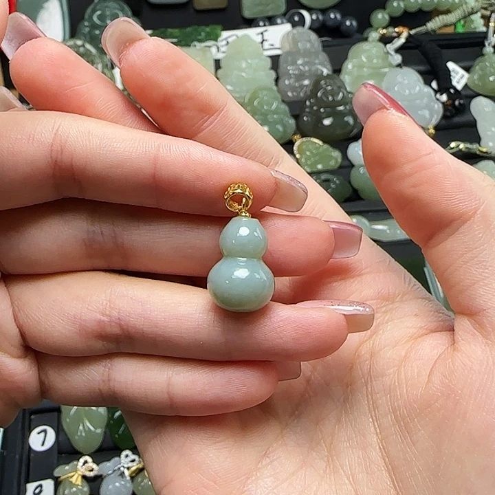 颈饰银S925镶嵌和田玉
