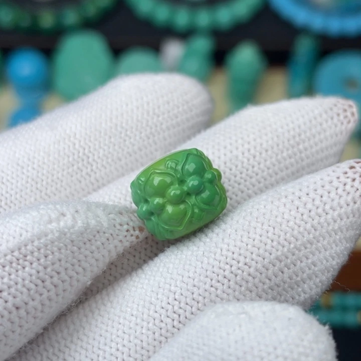 高瓷菜籽绿12.8mm莲花老型