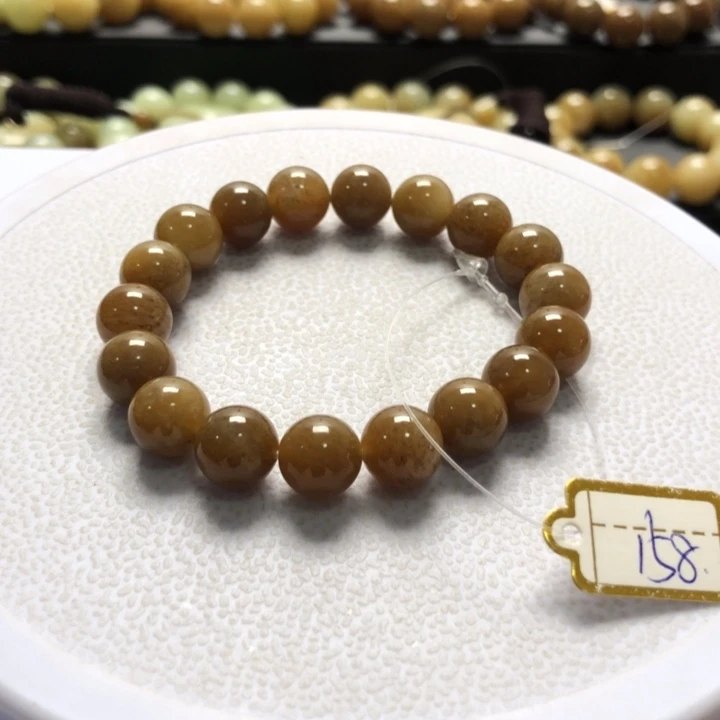 和田玉手串未镶嵌卡10