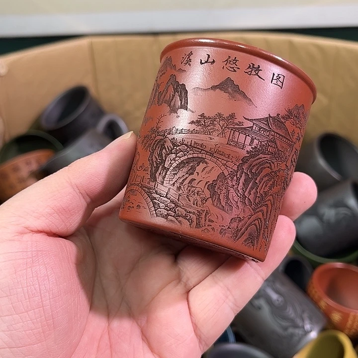 茶杯紫砂全手工紫砂主人杯