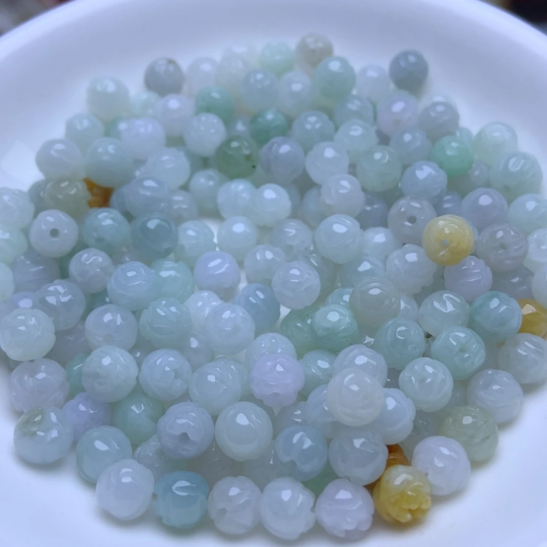 未镶嵌手链翡翠卡6莲花珠30个