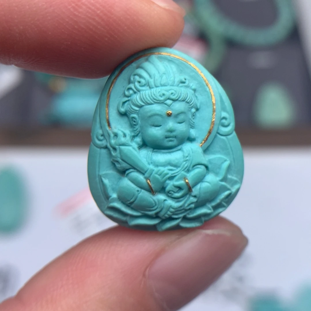 未镶嵌绿松石绿松石