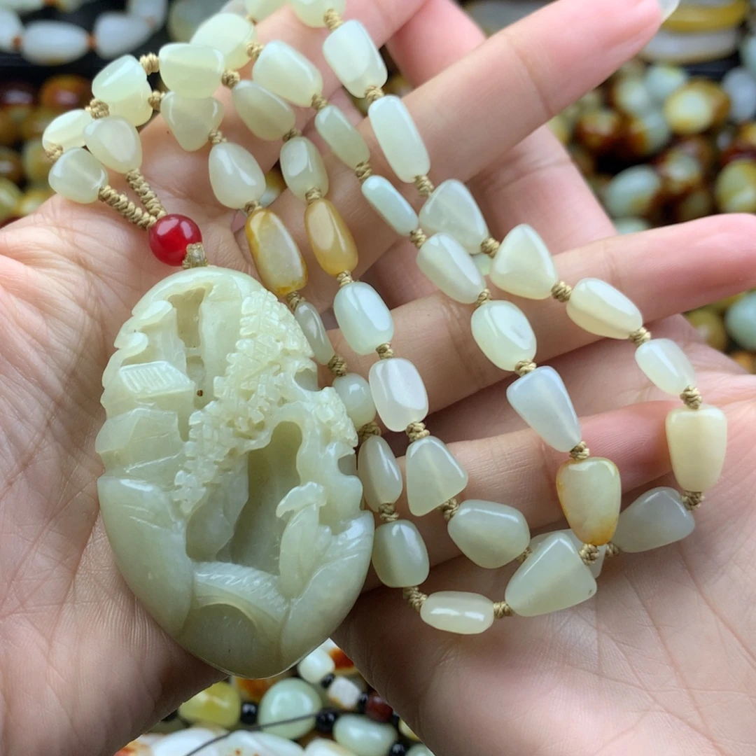 和田玉未镶嵌手链