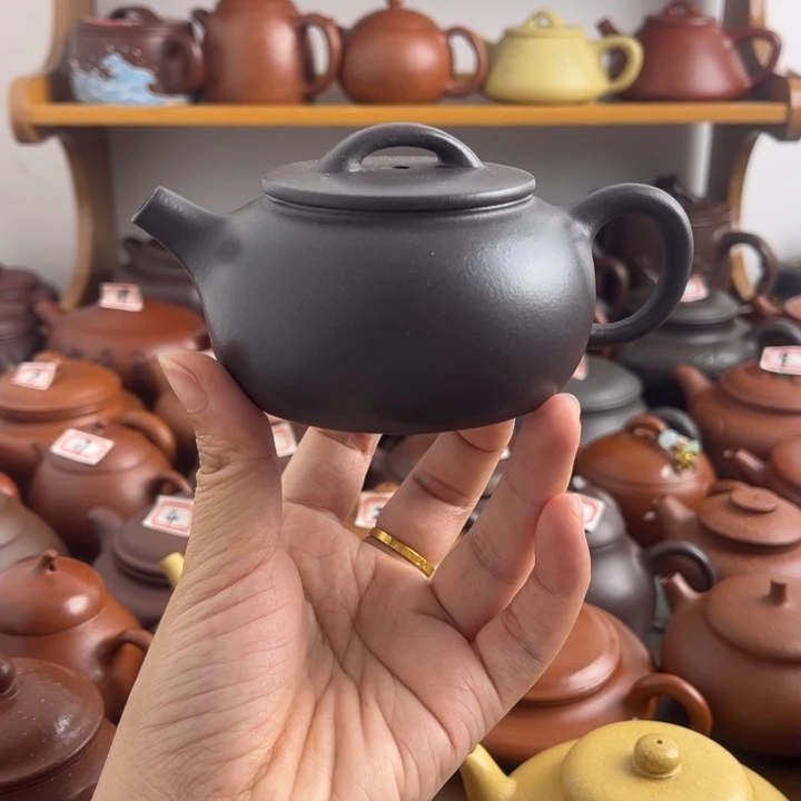 茶壶紫砂180cc天青半手