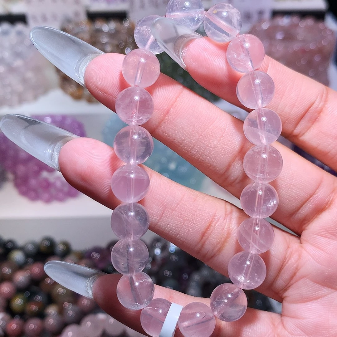 未镶嵌手链水晶星光粉晶9