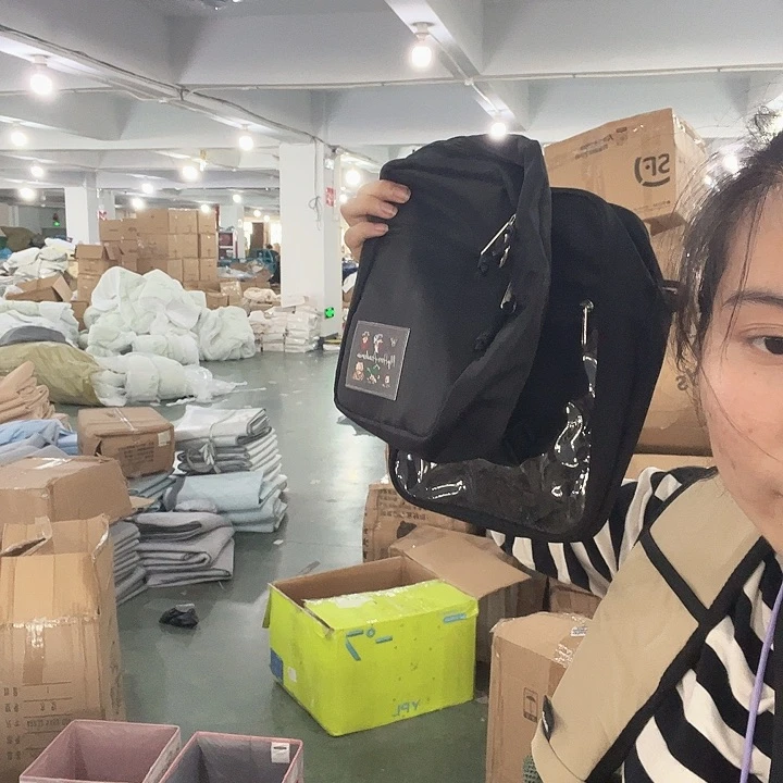 美丽诺羊毛三醋酯纤维黑色系可单肩斜挎包任意发1