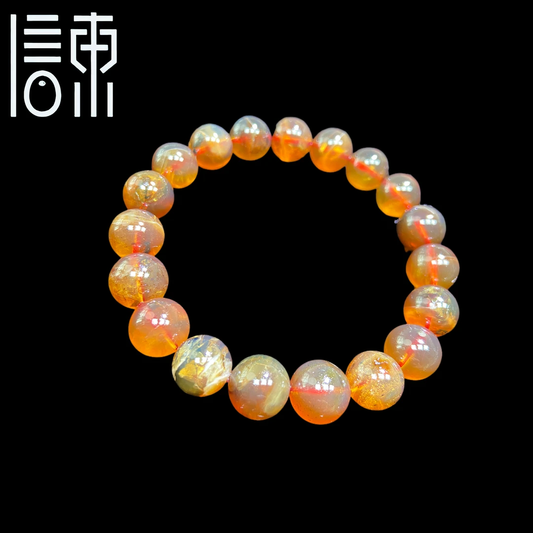 【信东严选】红蜜·红蜜血灵草变色龙1.0cm手串