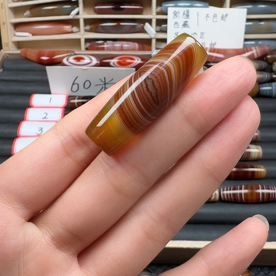 灰***吹玛瑙/玉髓未镶嵌颈饰